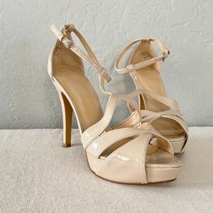 Beige Patent Leather Stiletto